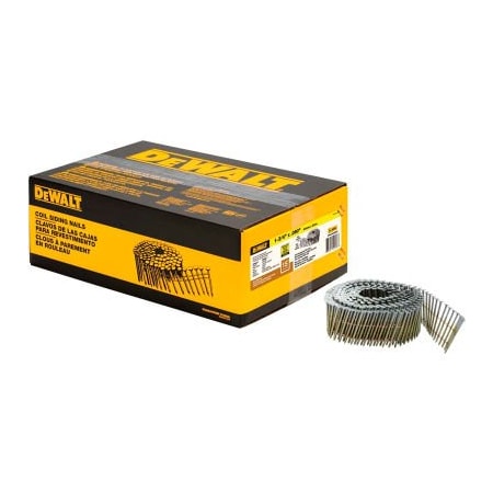 Dewalt Collated Siding Nail, 1-3/4 in L, Galvanized DWC5R80BDG